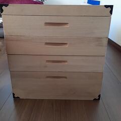 さらに⚠️お値下げしました！桐タンス　桐たんす　収納ケース　4段　の画像