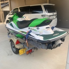 登録書類揃いました訳アリ！カワサキ　ジェットスキー　STX15F トレーラーセットの画像