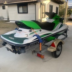 登録書類揃いました訳アリ！カワサキ　ジェットスキー　STX15F トレーラーセットの画像