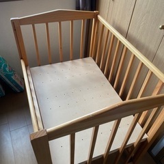⭐️babyベッド　wood調⭐️値下げします!