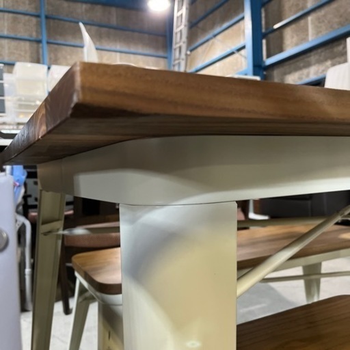 ☆人気の4人掛け!!☆ オシャレなビンテージ調家具!! ダイニングテーブル＆チェア+ベンチセット デレーナビンテージ ベガコーポレーシ