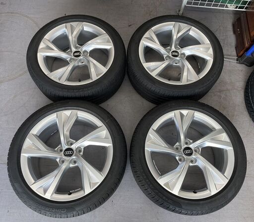 アウディ Ａ4純正 ホイール＋タイヤ 18インチ 8J+40 5H 112 ピレリ チントゥラートP7 245/40R18 2022年製 (30.31週) 8W0 601 025 EJ 札幌