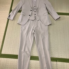 スリーピース メンズスーツ タキシード ライトベージュ XLの画像