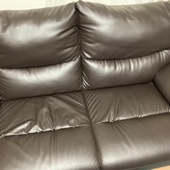 カウチソファ　3人掛け　訳ありの画像