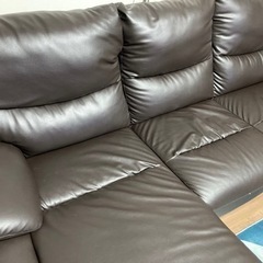 カウチソファ　3人掛け　訳ありの画像