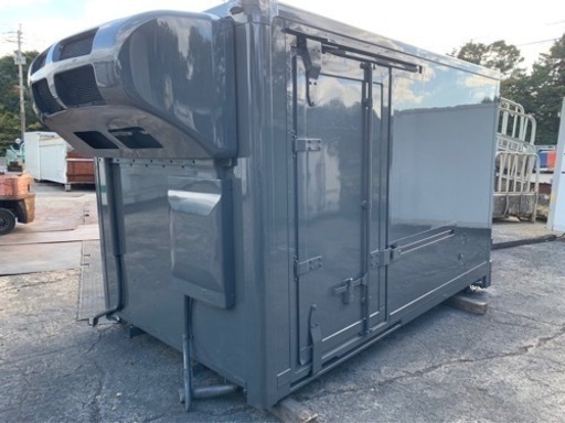 No.824 保冷バン 2ｔ 車  アルミ 箱 バイク 倉庫 トラック コンテナ 米 保管庫 物置 DIY