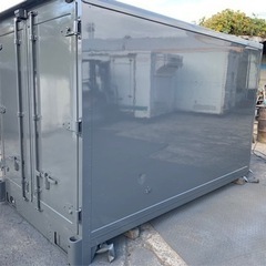 No.824 保冷バン 2ｔ 車  アルミ 箱 バイク 倉庫 トラック コンテナ 米 保管庫 物置 DIYの画像