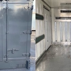 No.824 保冷バン 2ｔ 車  アルミ 箱 バイク 倉庫 トラック コンテナ 米 保管庫 物置 DIYの画像