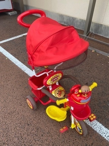 【値下げ・美品】アンパンマン・三輪車 アンパンマン - お値下げしました。【手渡し限定】アンパンマン
