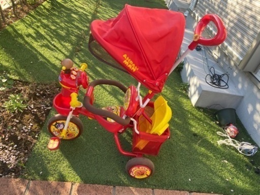 値下げしました！！】アンパンマン 三輪車 (あん) 八千代の
