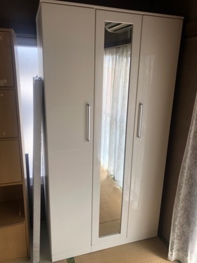 ミラー付きクローゼット　美品