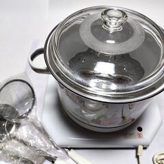 [未使用]保温トレー＆スチーム兼用煮込み鍋セット