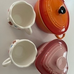 ル・クルーゼ　食器、コーヒーカップセット