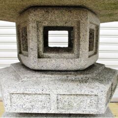 御影石四角型火袋・オブジェ・置物・灯 御影石四角型火袋・オブジェ・置物・灯 御影石四角型火袋・オブジェ