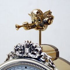 動作良好 CITIZEN からくり置時計 4RH608 高さ40cm エンジェル ブランコ メロディ付き ゴールド系 シチズン リズム時計 札幌市 清田区 平岡の画像