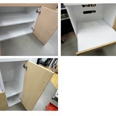 超美品❤️キッチンボード　レンジボード　キッチンスタンド　木製　食器棚 グランテイスト 食器棚 キッチンボード 90 スライド オーク