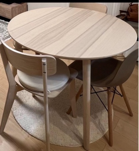 2883番 定価40万円‼️マルニ◾️高級ナラ材◾️ダイニングテーブルセット