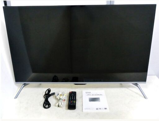 【　高年式　2021年製　】４Kチューナー内蔵　43型テレビ　JOY-4K43REAL　動作良好　地上・BS・110度CS　43インチ バックライト