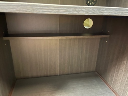 【リサイクルサービス八光】幅59.5㎝　ダークブラウン　スリムタイプ食器棚