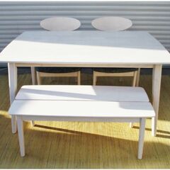 【　美品　ほぼ　未使用　】きれい　ダイニングテーブルセット　4人...
