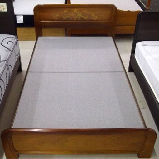 フランスベッド セミダブルベッド マットレス付き 幅125×長さ207×高さ73㎝ 木製 寝具 家具 セミダブルサイズ ベット 札幌 厚別店