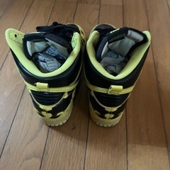 NIKE ダンクハイ　スニーカー　26.0 アシッドウォッシュ　イエローの画像