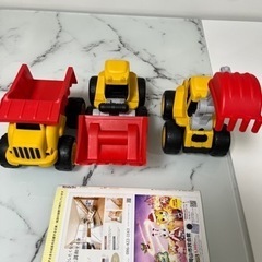 トラック　おもちゃ　ショベルカー　ブルドーザー　おもちゃ　子供　知育の画像