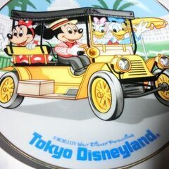 ★東京ディズニーランド、★デコレーションプレートと皿立付き★（🌟飾り皿です、食用皿使用不可になります）綺麗です、画像参照、★お手数おかけします、プロフィール必読ですの画像