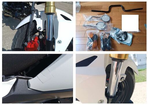 ホンダ　グロム　GROM  JC61　走行極少 　5000km未満　TSUKIGIマフラー付き