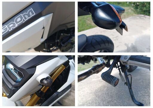 ホンダ　グロム　GROM  JC61　走行極少 　5000km未満　TSUKIGIマフラー付き