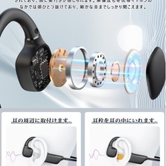 【新品未使用】【業界一番軽量モデル 骨伝導イヤホン】bluetooth マイク付き こつでんどう イヤホン bluetooth 耳を塞がないイヤホン 10時間使用 23g重量 bluetooth 5.3 骨伝導ワイヤレスイヤホン 骨伝導ヘッドホン 骨伝導ヘッドセット TYPE-C急速充電 ながら聴きイヤホン 自動ペアリング WEB会議/野球/ランニング スーポツなど向き の画像