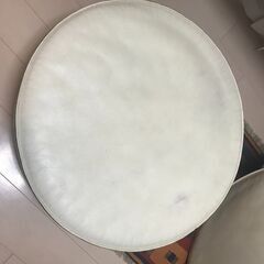 イタリア製本革使用。日本製円形ソファの画像