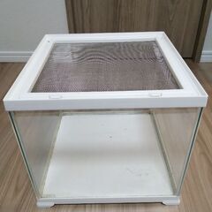 美品！中古　GEX レプテリア　ホワイト（爬虫類用ケージ）