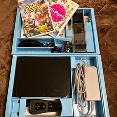 Nintendo Wii 本体　黒　ソフト2枚付き