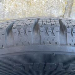 スタッドレスタイヤ　ブリザック VRX2　155/65R14　2022年製造　アルミホイール付きの画像