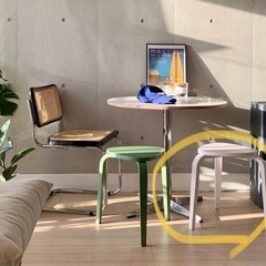 【半額以下】IKEA スツール KYRRE シルレ 白