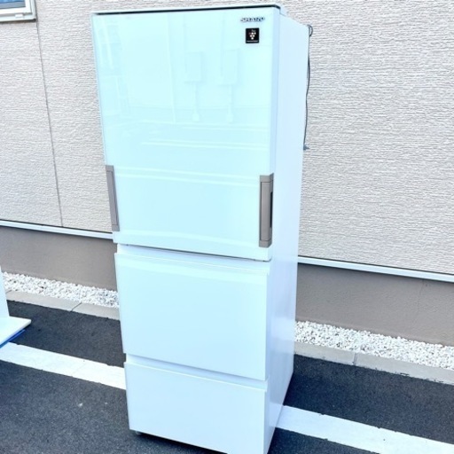 2020年製 美品♪☆★シャープ どっちもドア ガラストップ 冷凍冷蔵庫 350L★☆