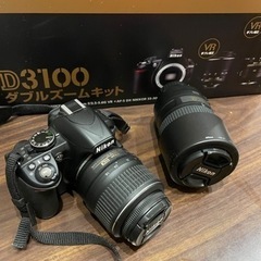 Nikon D3100 ダブルレンズキット（美品、取説＆箱あり）