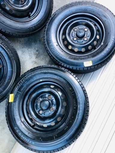 冬タイヤ 145R12 LT 軽自動車用ホイール付き 145R12ブリヂストン製スタッドレス 4本組