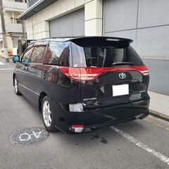 エスティマ　2.4アエラスGエディション　H20　車検7/4　走行80000ｋ　純正HDDナビ（パノラミックサラウンド）＆フルセグTV＆純正フリップダウン＆カラーバックカメラ 　ETC　両側パワースライド　17ＡＷ　キセノン　7人乗り　禁煙車の画像