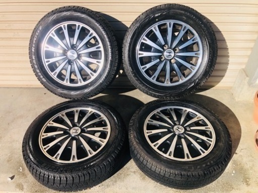 冬タイヤ 175/65R15 純正アルミ付ブリザック 4本組