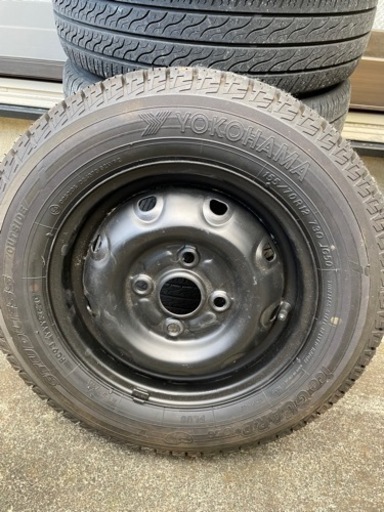 155/70-12 スタッドレスタイヤ　ホイール付き　イボ付き