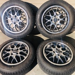 冬タイヤ 165/65R14 軽 コンパクトカー用高級アルミ付き4本組