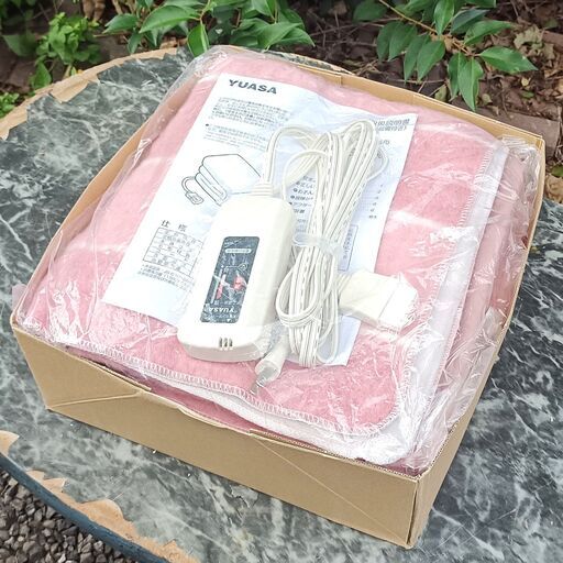 ★未使用保管品！★ YUASA 掛敷電気毛布 洗える電気毛布 YCB-60PS