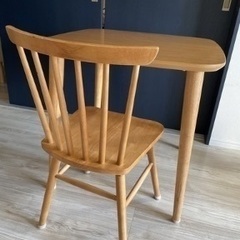 ダイニングテーブル３点セット(DT ATLS 75×75cm NA/DC ATLS NA)の画像