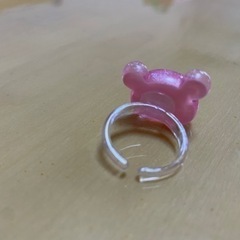 新品未使用　くまのフリーサイズ指輪の画像