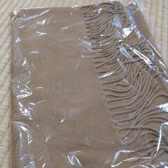 未開封　大判ストール　茶色の画像