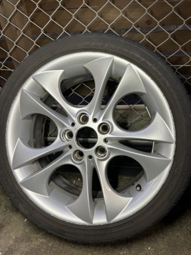 4本セットE85 BMW Z4 純正ホイール　タイヤ付き　PCD120 美品　センターキャップ付き　225 40 r18 255 35