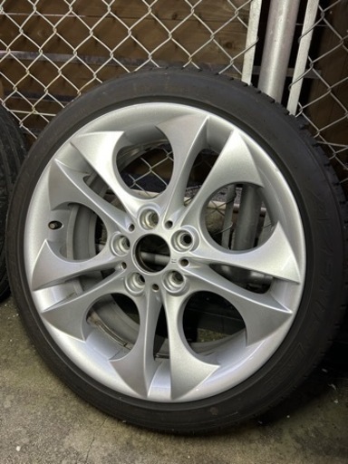 4本セットE85 BMW Z4 純正ホイール　タイヤ付き　PCD120 美品　センターキャップ付き　225 40 r18 255 35