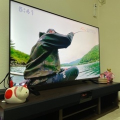 東芝REGZA50型+ シアターラック +録画機の画像